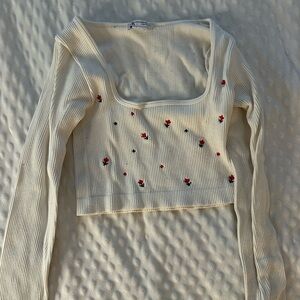 Zara XS floral crop top